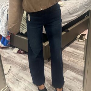 Old Navy Dark Blue Women's High Waisted Wide Leg Jeans